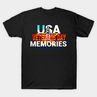 USA Veterans Day Star Design T-Shirt